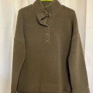 Aerie Sherpa button up sweater.